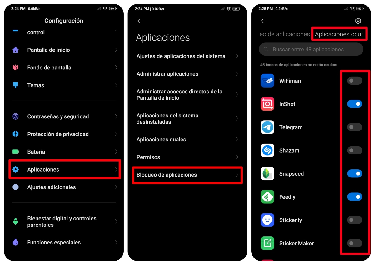 Así puedes ocultar aplicaciones en tu Xiaomi Redmi Note 10, 10S y 10 Pro fácilmente