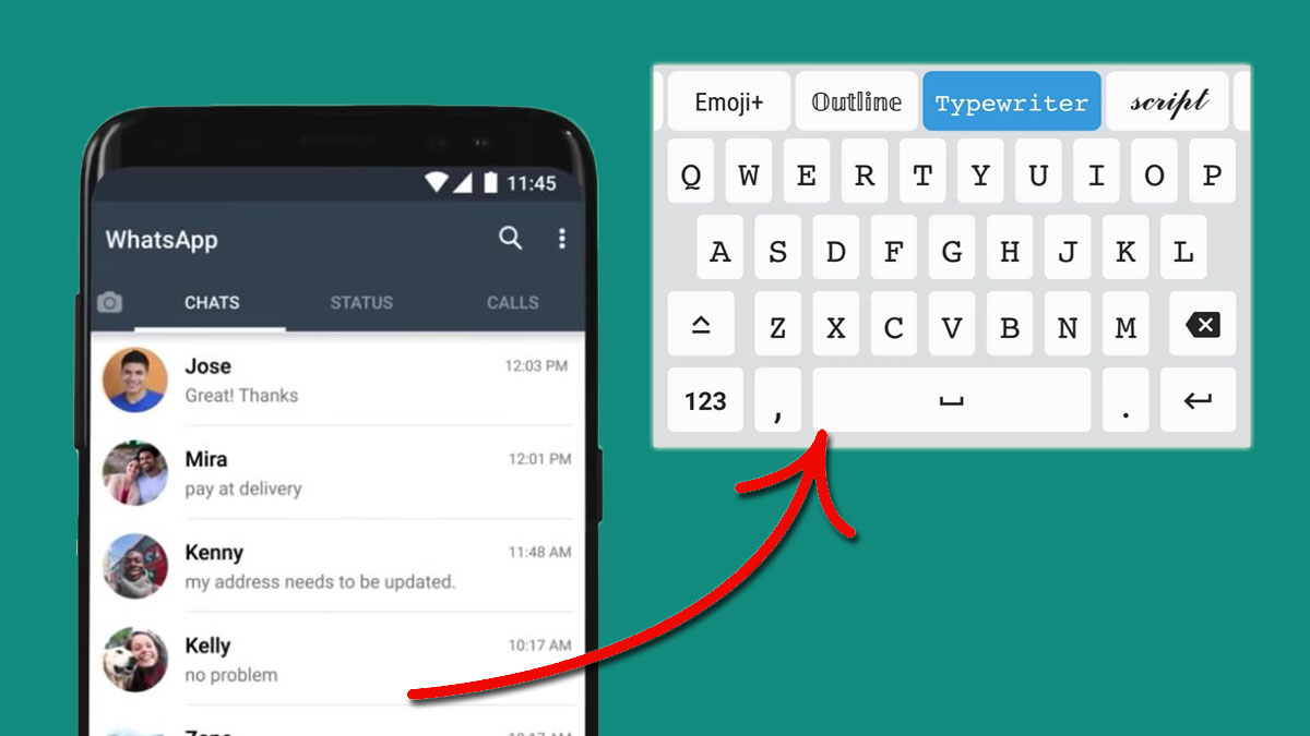 Cambiar tipo de letra en WhatsApp para Android