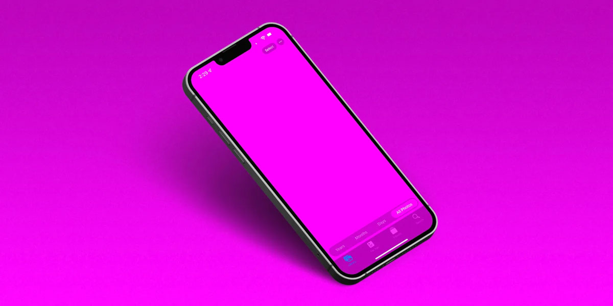 Solucionar pantalla rosa iPhone 13