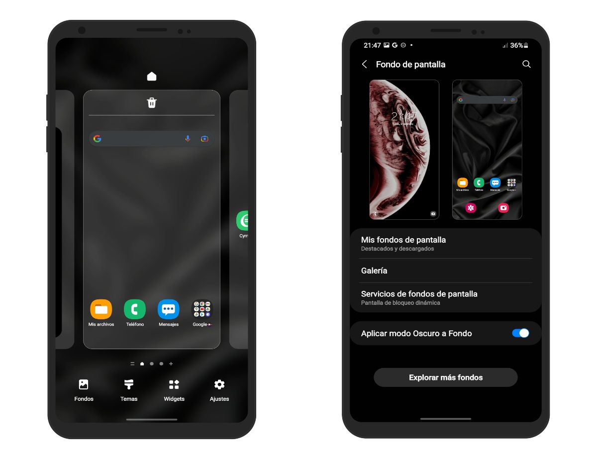 Cambiar fondo de pantalla en Android