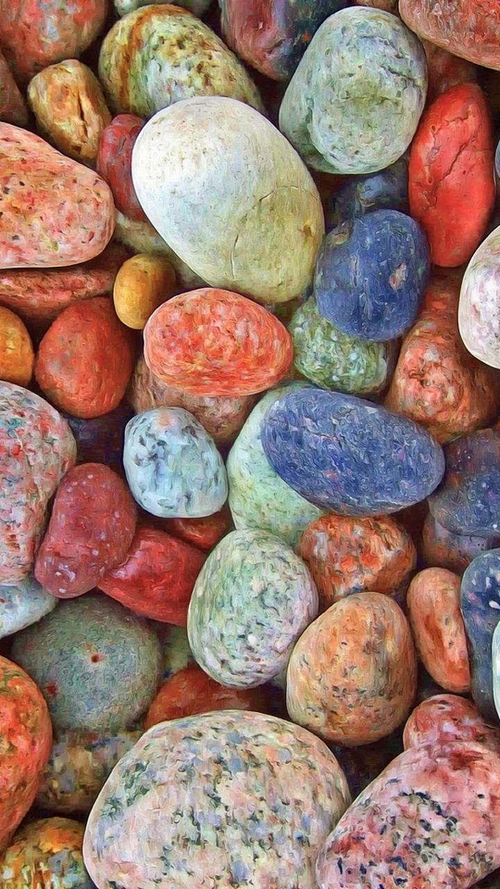 Wallpaper de piedras de colores