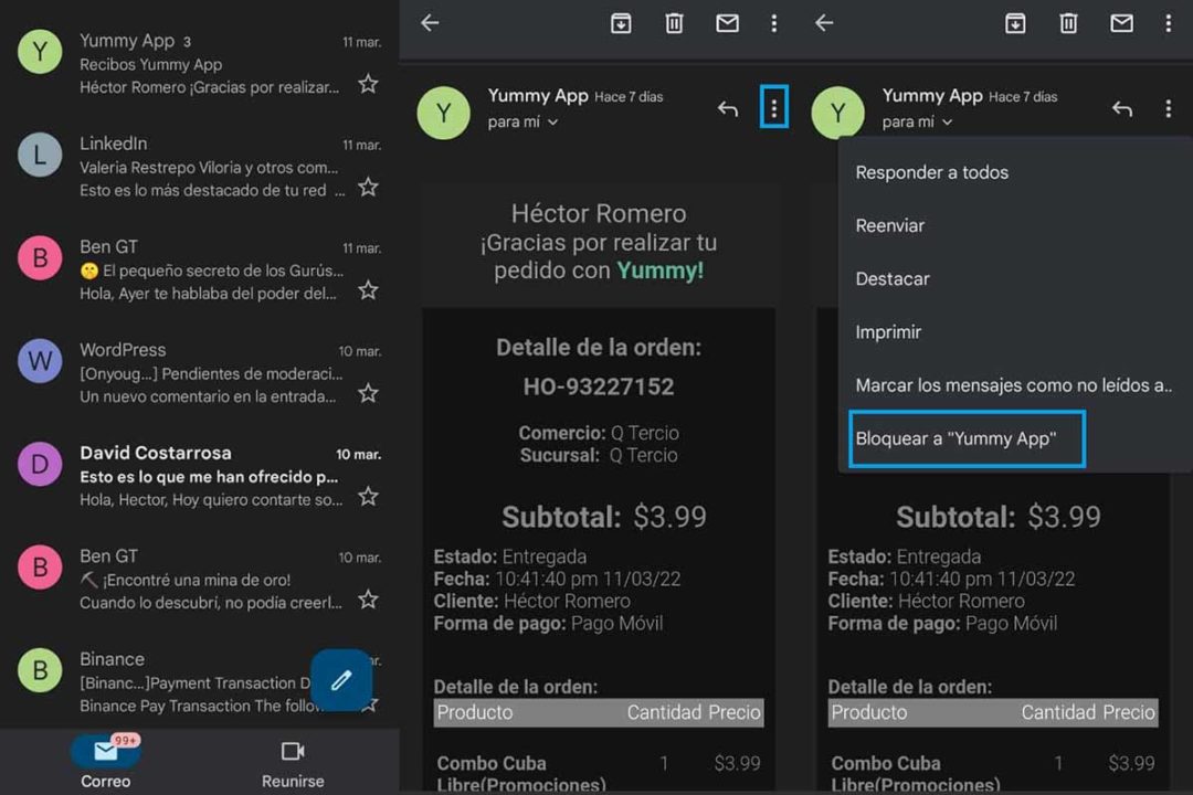 C mo Bloquear Un Correo En Gmail Desde Un M vil Celular En 2022