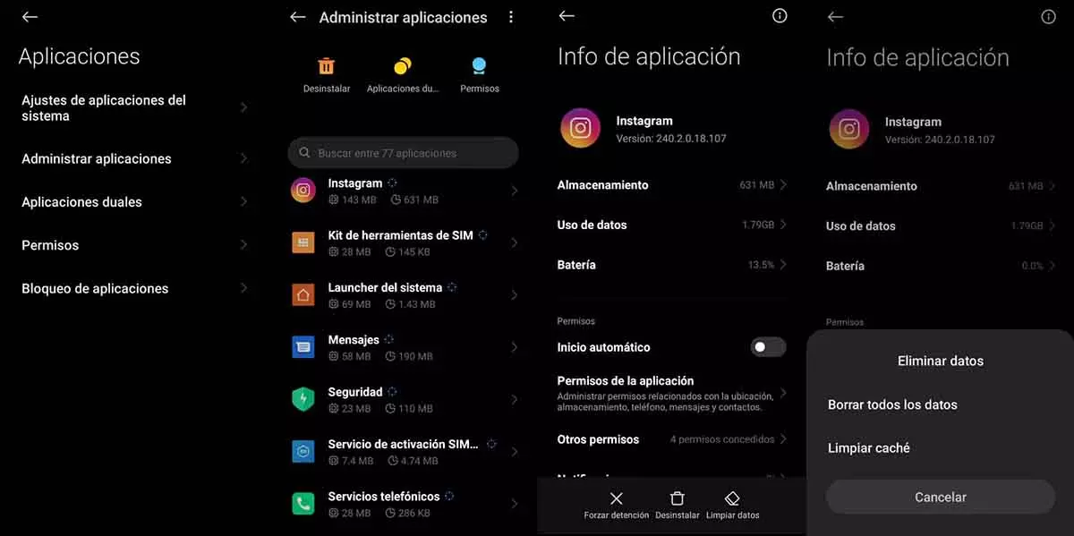 ¿Por qué Instagram ocupa tanto espacio? 5 trucos para liberar memoria 2 borrar cache instagram