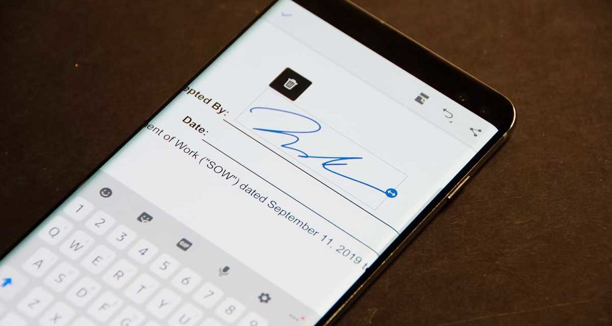 Cómo firmar documentos en iOS y Android