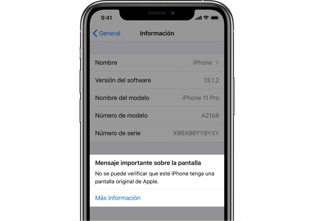 ¿Se puede quitar el mensaje de Pantalla no original en el iPhone?