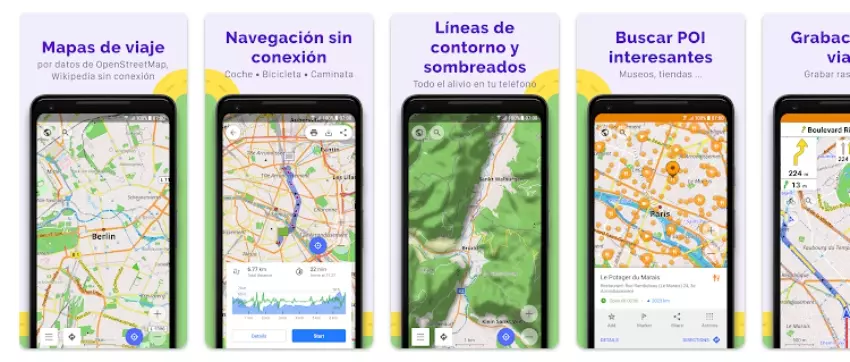 muestra deseable Enciclopedia 8 aplicaciones de GPS para Android gratis sin Internet