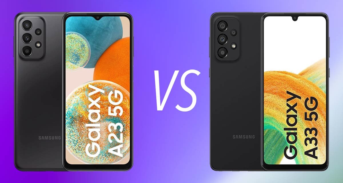 Samsung Galaxy A23 5G vs A33 5G, diferencias, comparativa y cuál es mejor