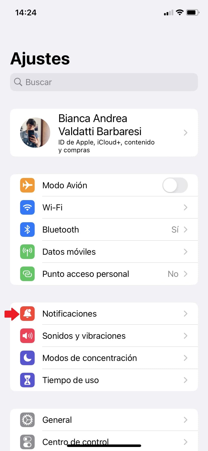paso 2 cambiar la forma en que aparecen las notificaciones en el historial de notificaciones de iOS en el iPhone