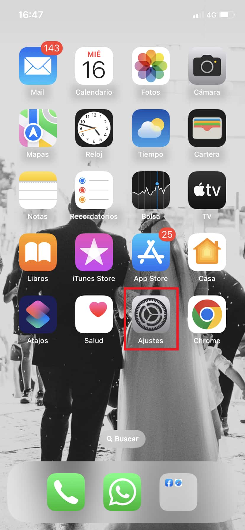 paso 1 cambiar la DNS en el iPhone