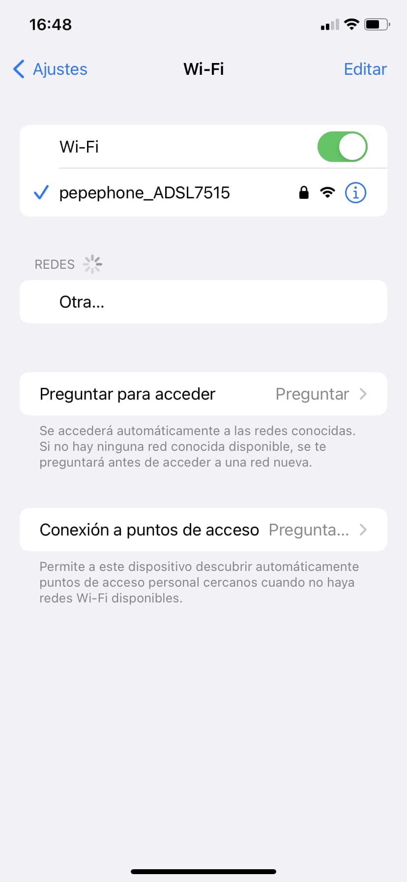 paso 4 cambiar la DNS en el iPhone