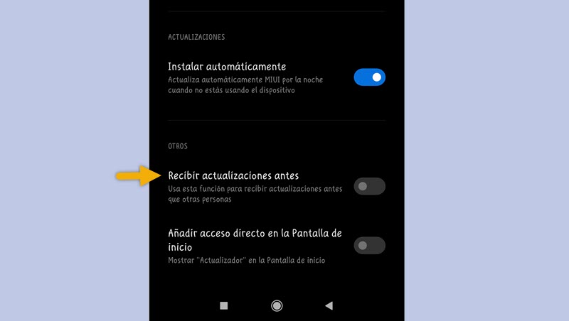Cómo forzar la actualización de Android 12 y MIUI 13 en Xiaomi 2