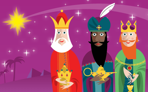 7 GIFs de Reyes Magos animados