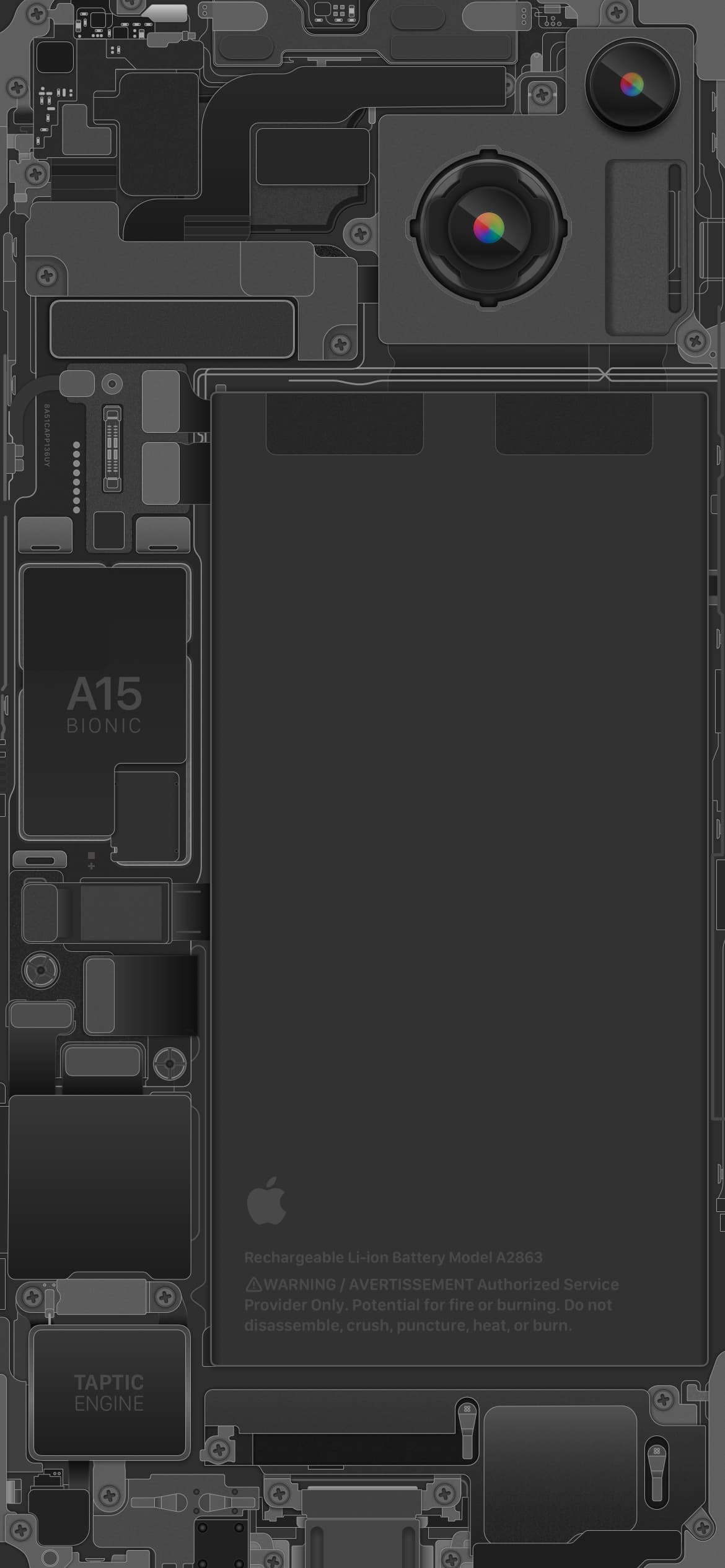 fondos de pantalla para el iPhone 14 y 14 Pro interior color RAW iPhone14