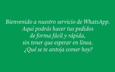 53 ejemplos de mensajes de Bienvenida para WhatsApp Business: para restaurantes, comida rápida, tienda de ropa…