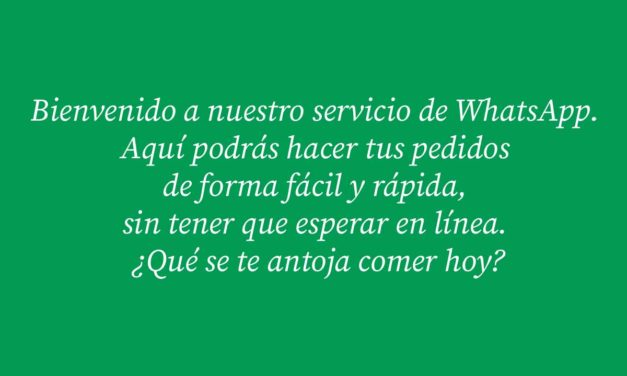 53 ejemplos de mensajes de Bienvenida para WhatsApp Business: para restaurantes, comida rápida, tienda de ropa…