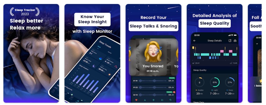 sleep monitor: sleep tracker app que te graba al dormir