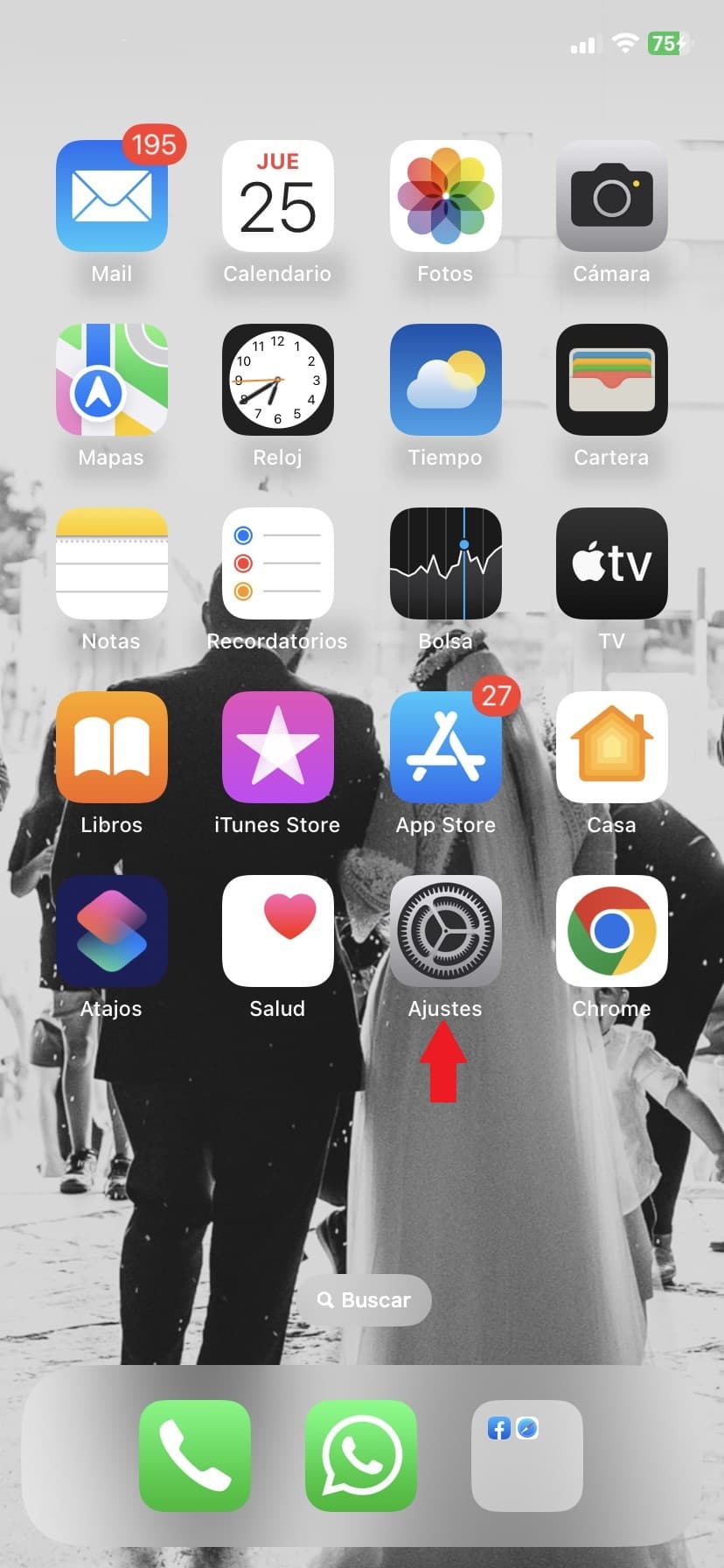 paso 1 desactivar notificaciones despues de esconder una app en el iphone