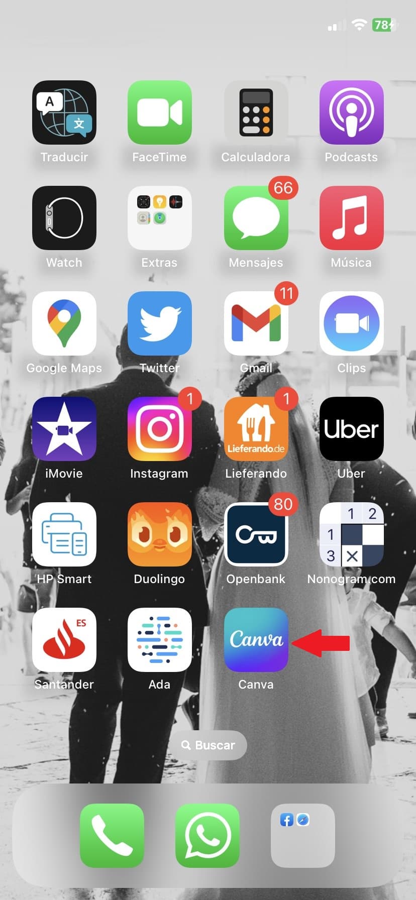 paso 1 esconder una app en el iphone