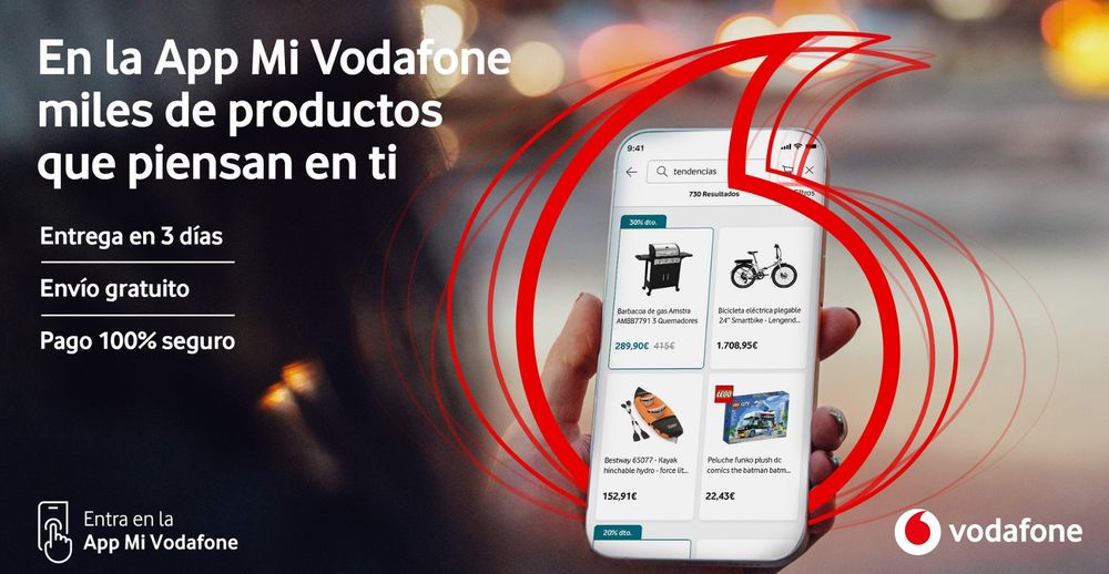 Vodafone crea un Marketplace para sus clientes con suculentas ofertas y todo desde la app