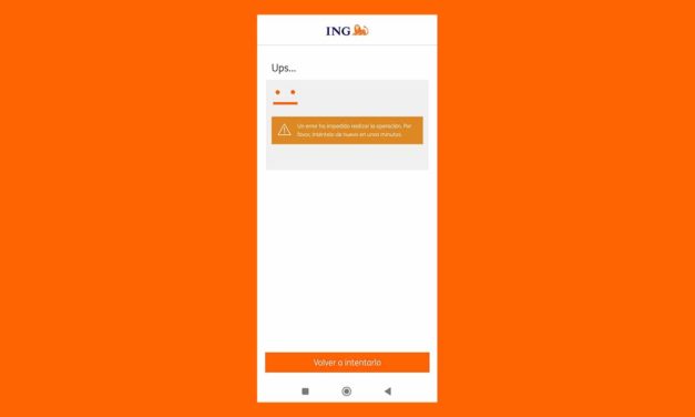 Caída de ING Direct, no funciona la app móvil ni banca online