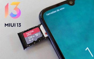 ¿Puedo usar la tarjeta SD como almacenamiento interno en un móvil Xiaomi con MIUI 13?