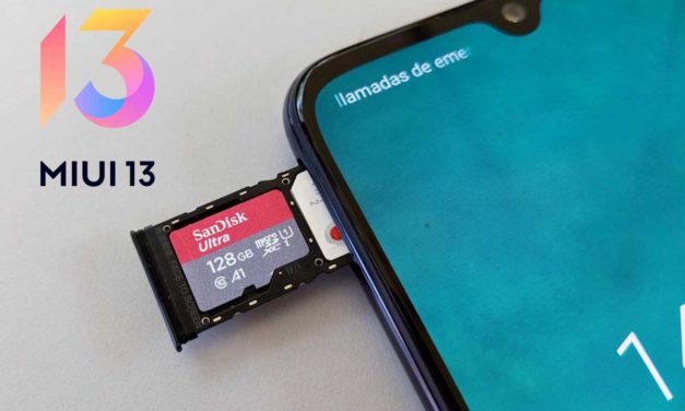 ¿Puedo usar la tarjeta SD como almacenamiento interno en un móvil Xiaomi con MIUI 13?