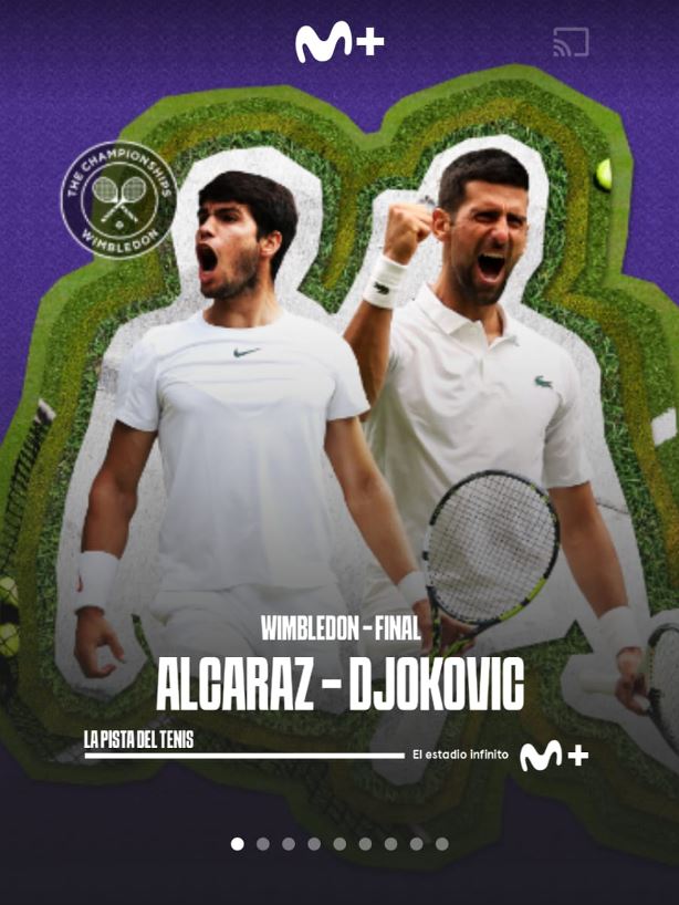 Carlos AlcarazNovak Djokovic, horario y cómo ver desde el móvil la