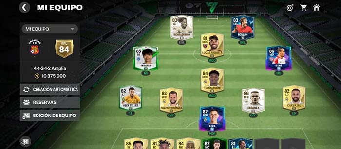fc mobile equipo