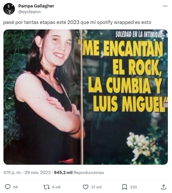 25 memes del Spotify Wrapped 2023