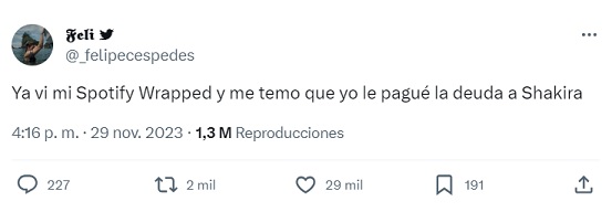 28 memes del Spotify Wrapped 2023