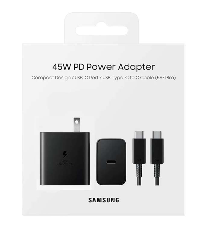 cargador samsung 45w