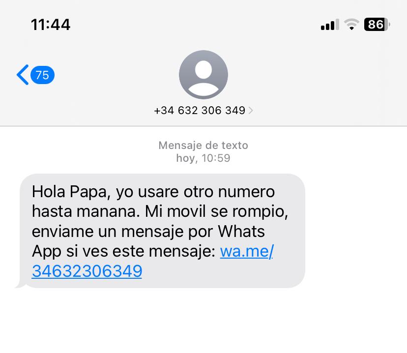 estafa 632306349 telefono roto