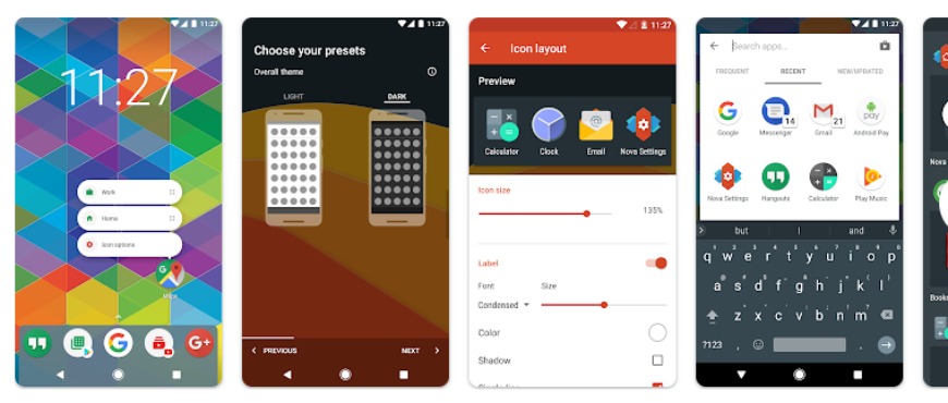 nova launcher personalizar android