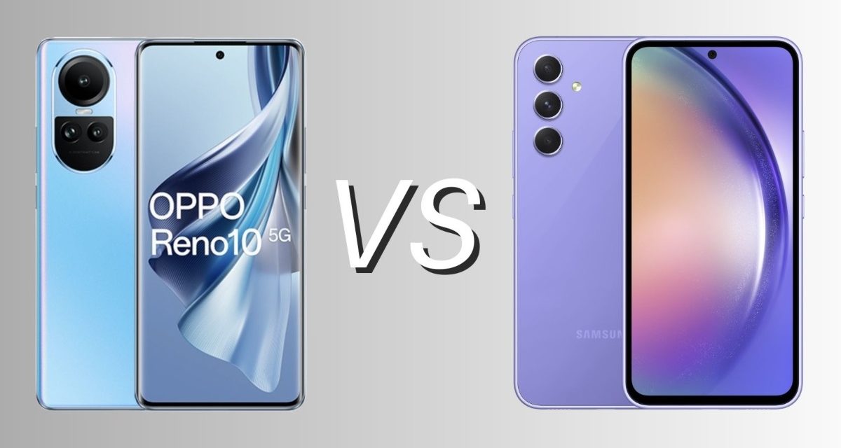 OPPO Reno 10 vs Galaxy A54: diferencias, comparativa, cuál es mejor