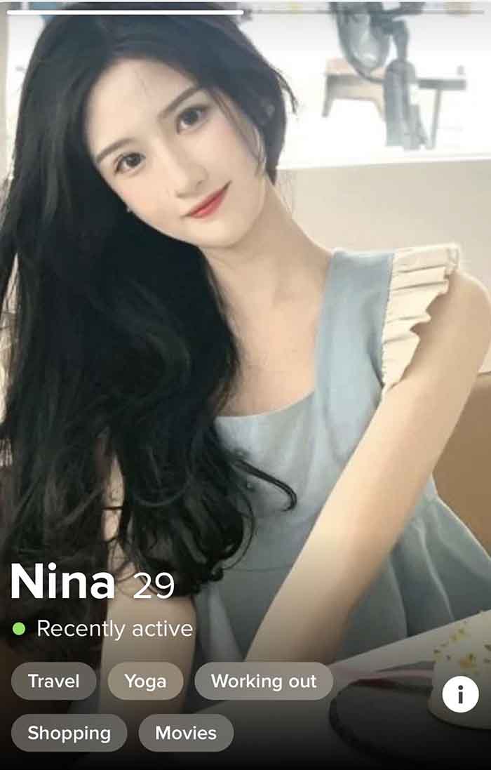 perfiles asiaticas falsas tinder