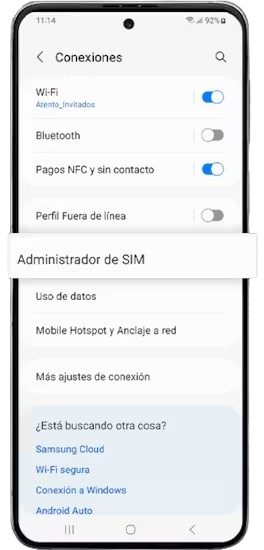 paso 3 activar eSIM moviles Samsung tienen eSIM