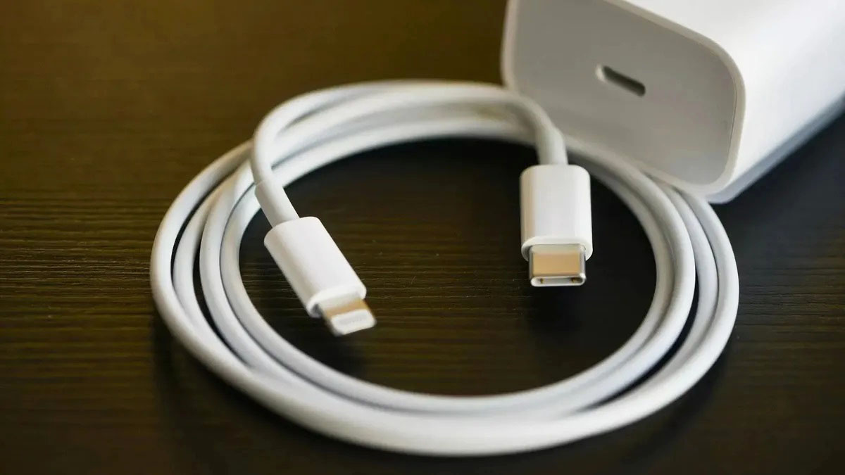 cargador de iphone