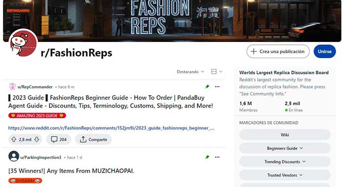 fashion reps