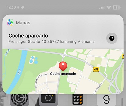 Como ver tu coche aparcado en iPhone