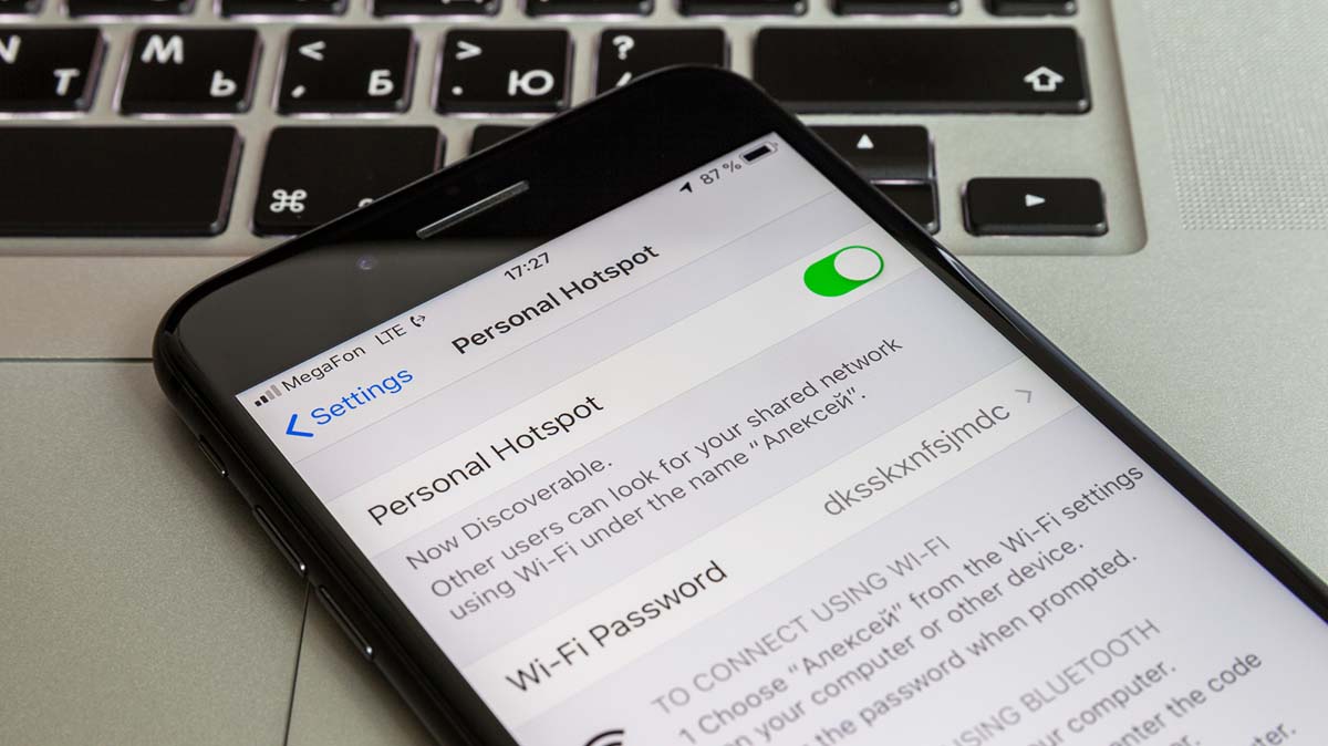 compartir internet en iPhone