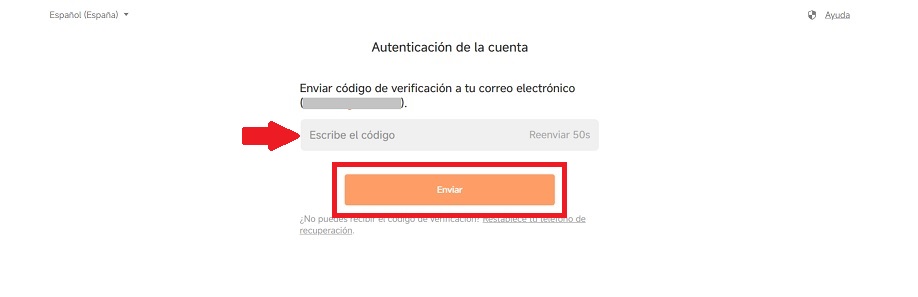 Desde ordenador y movil paso 5 recuperar la contraseña de la cuenta mi