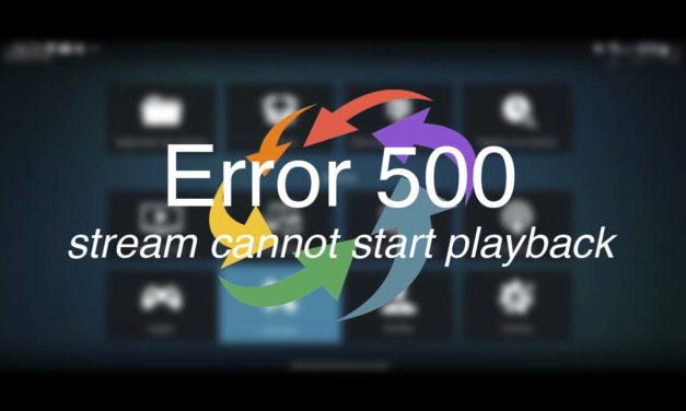 Solución Error 500 en Acestream o Kodi: stream cannot start playback