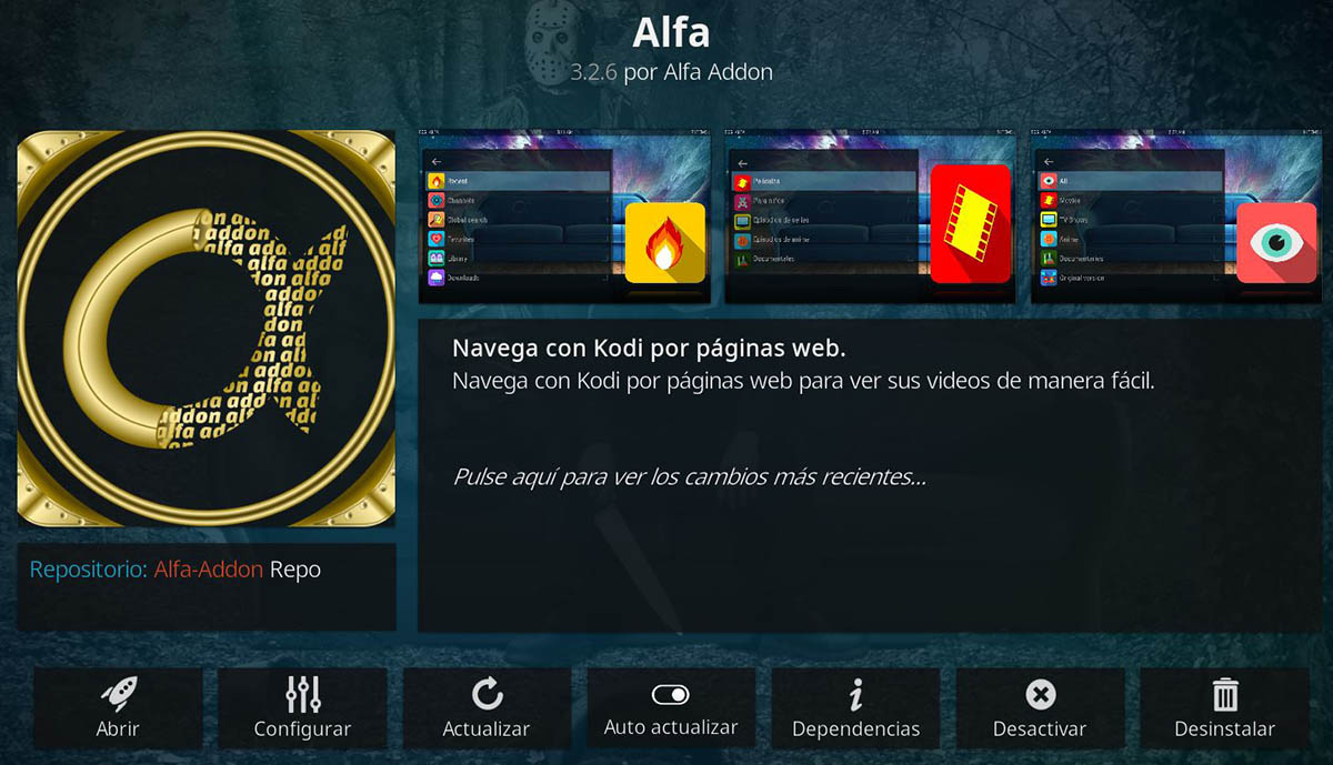 kodi alfa no funciona alternativas