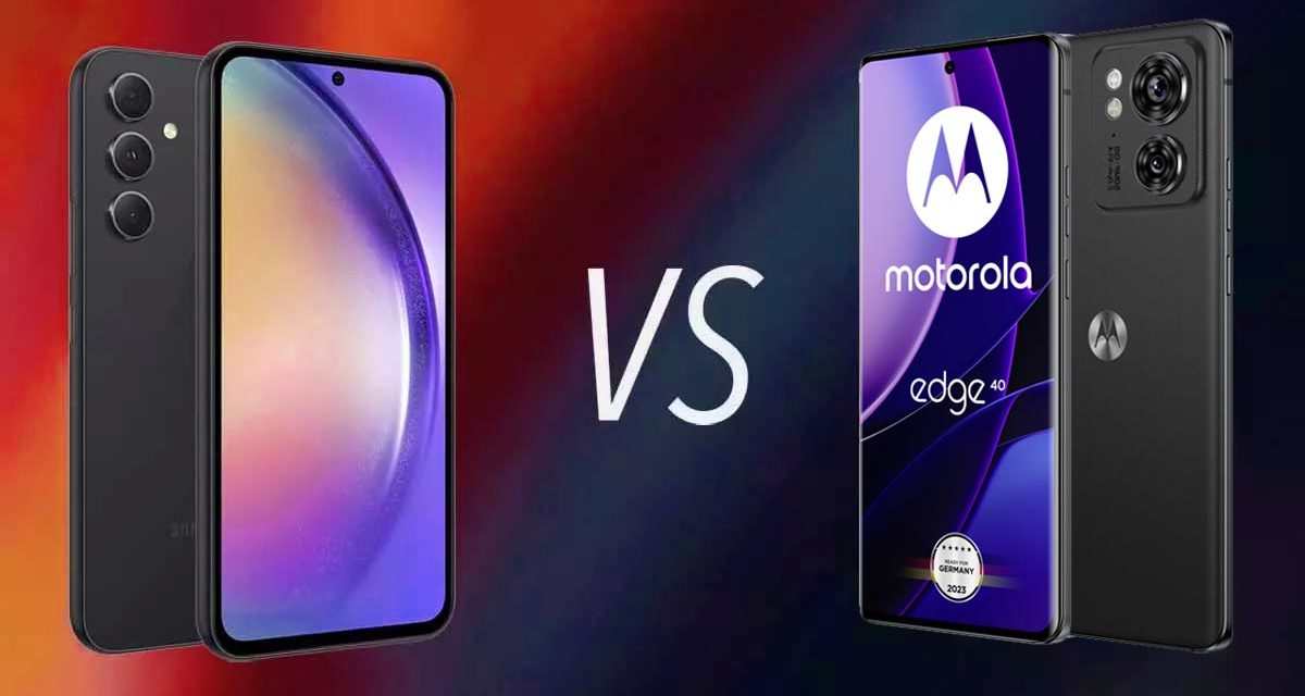 Galaxy A54 vs Motorola Edge 40, diferencias, comparativa, cuál es mejor