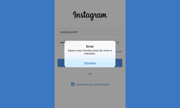 Instagram error: espera unos minutos antes de volver a intentarlo, solución en 7 pasos