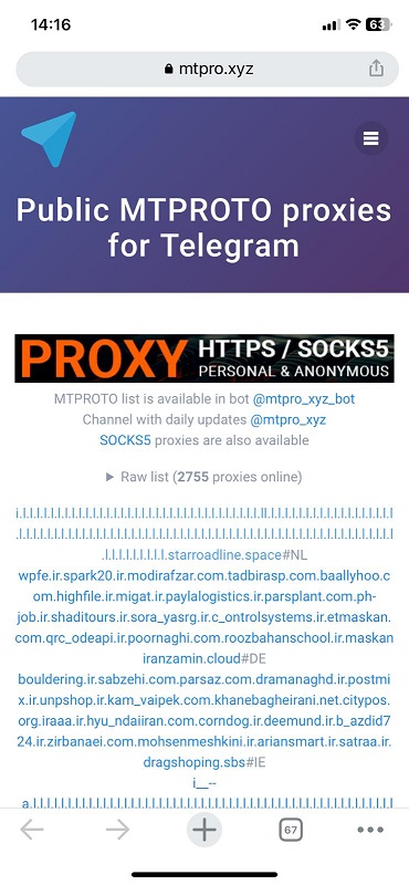 paso 1 y 2 usar Telegram en españa tras el bloqueo servidor proxy mtproto