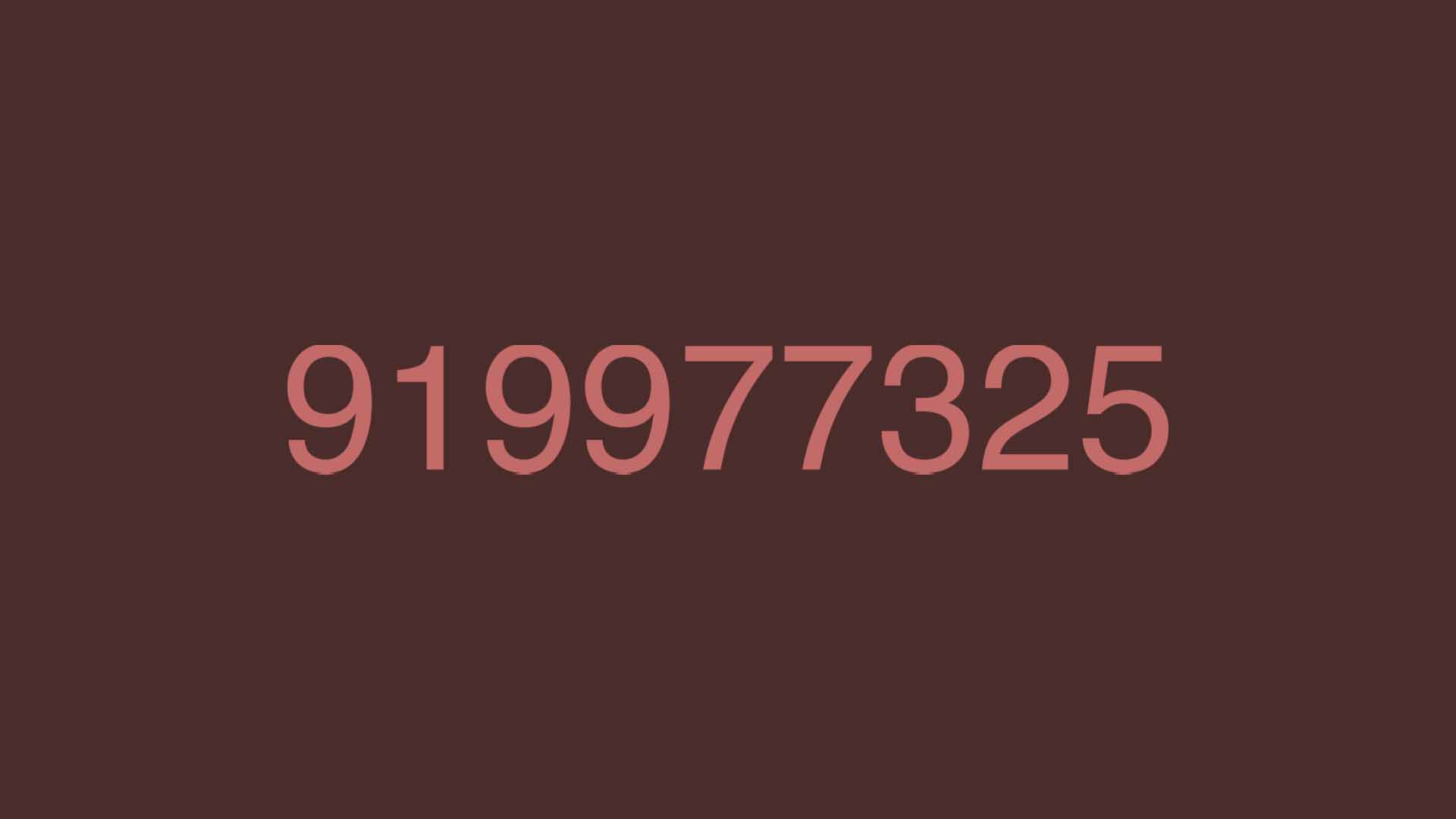 919977325 llamada