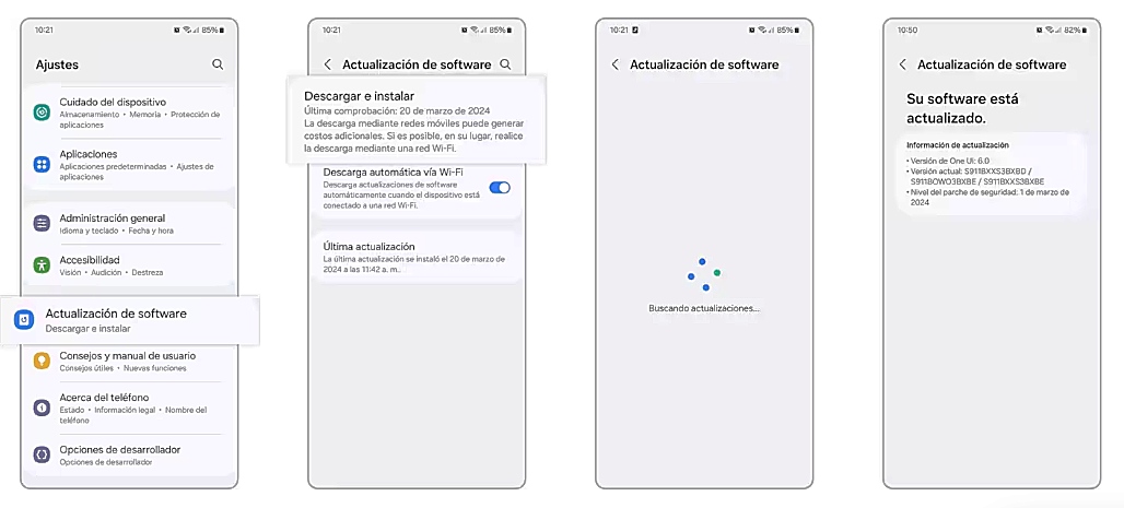 actualizar samsung