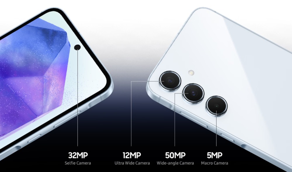 galaxy a55 camaras