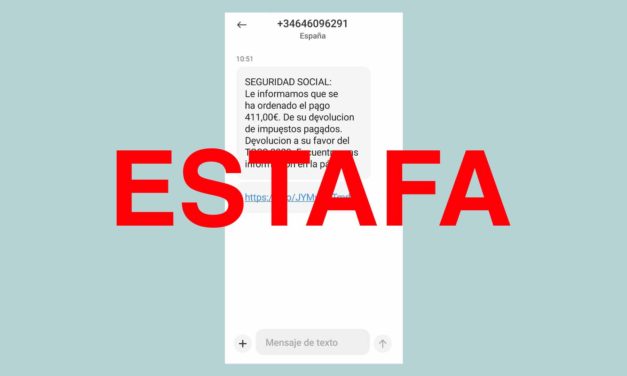 «Seguridad Social: Le informamos que ha ordenado el pago 411 euros», la policía alerta de este SMS fraudulento
